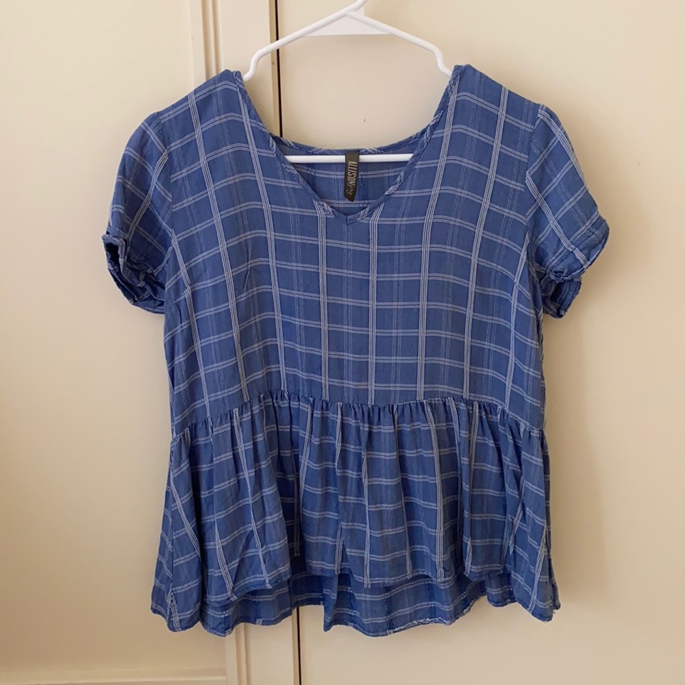 Babydoll Blue Top